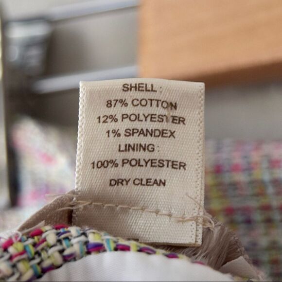 LOFT Tweed Pencil Skirt, Multi Color, Size 8 Petite - Picture 6 of 6